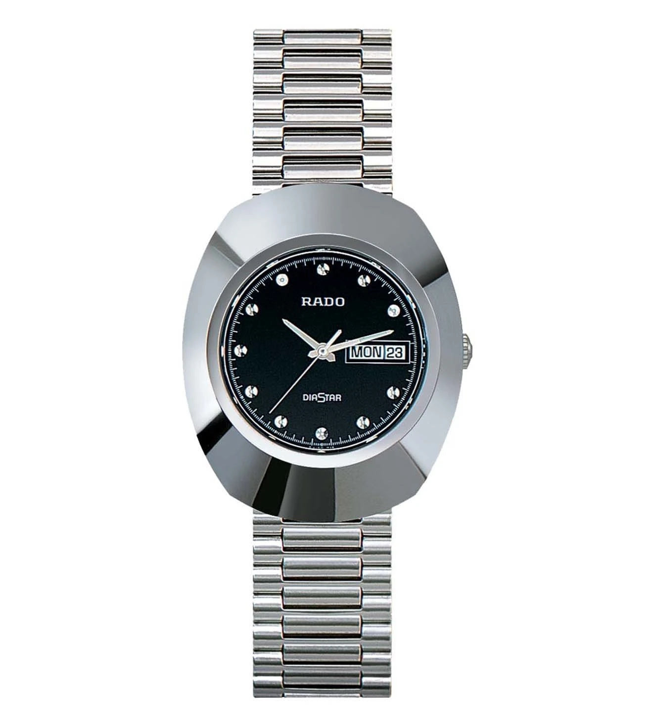 RADO Diastar 黒 ステンレススチール 防水 ラドー ダイヤスター